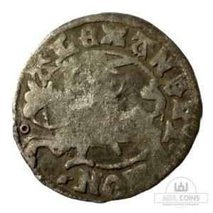 1501-1506 metų Aleksandro Jogailaičio 1/2 grašio - Renesansas - Katalogo nr. H17