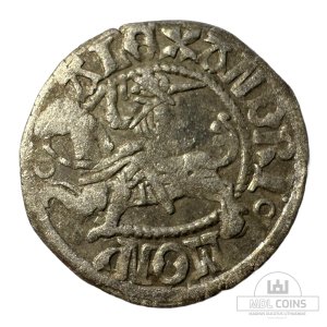 1501-1506 metų Aleksandro Jogailaičio 1/2 grašio - Renesansas - Katalogo nr. H23 A – (Sesija Nr.92 – Pabaiga 20260505 – 22.00 val. + 2 min. „Anti-sniping”)