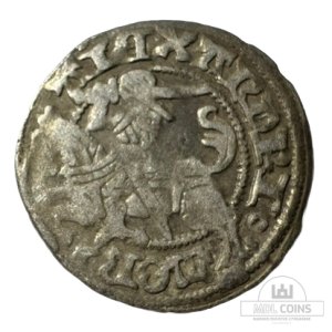 1501-1506 metų Aleksandro Jogailaičio 1/2 grašio - Gotika - Katalogo nr. H3 A