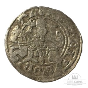 1501-1506 metų Aleksandro Jogailaičio 1/2 grašio - Gotika - Katalogo nr. H3 A