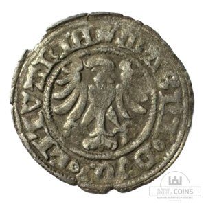 Alternative view of 1501-1506 metų Aleksandro Jogailaičio 1/2 grašio - Gotika - Katalogo nr. H3 A