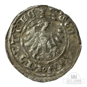 Alternative view of 1501-1506 metų Aleksandro Jogailaičio 1/2 grašio - Gotika - Katalogo nr. H3 A