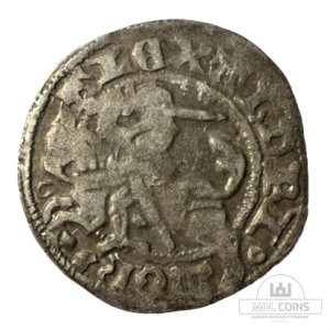 1501-1506 metų Aleksandro Jogailaičio 1/2 grašio - Gotika - Katalogo nr. H3 A