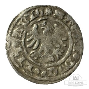 Alternative view of 1501-1506 metų Aleksandro Jogailaičio 1/2 grašio - Gotika - Katalogo nr. H3 A – (Sesija Nr.92 – Pabaiga 20260505 – 21.24 val. + 2 min. „Anti-sniping”)