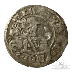 1501-1506 metų Aleksandro Jogailaičio 1/2 grašio - Gotika - Katalogo nr. H3 A