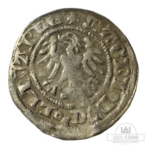 Alternative view of 1501-1506 metų Aleksandro Jogailaičio 1/2 grašio - Gotika - Katalogo nr. H4 A – (Sesija Nr.92 – Pabaiga 20260505 – 21.34 val. + 2 min. „Anti-sniping”)