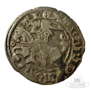 1501-1506 metų Aleksandro Jogailaičio 1/2 grašio - Gotika - Katalogo nr. H4 A