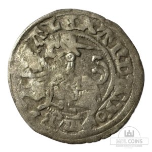 1501-1506 metų Aleksandro Jogailaičio 1/2 grašio - Gotika - Katalogo nr. H4 A