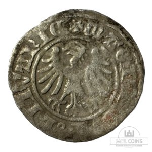 Alternative view of 1501-1506 metų Aleksandro Jogailaičio 1/2 grašio - Gotika - Katalogo nr. H7 A – (Sesija Nr.92 – Pabaiga 20260505 – 21.42 val. + 2 min. „Anti-sniping”)