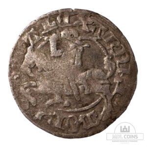 1501-1506 metų Aleksandro Jogailaičio 1/2 grašio - Gotika - Katalogo nr. H7 A