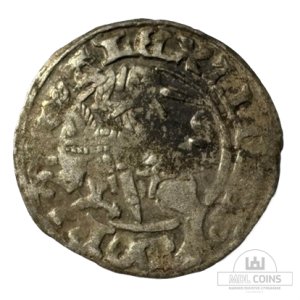 1501-1506 metų Aleksandro Jogailaičio 1/2 grašio - Gotika - Katalogo nr. H6 A