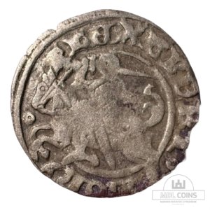 1501-1506 metų Aleksandro Jogailaičio 1/2 grašio - Gotika - Katalogo nr. H6 A