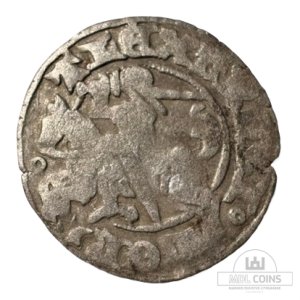 1501-1506 metų Aleksandro Jogailaičio 1/2 grašio - Gotika - Katalogo nr. H6 A