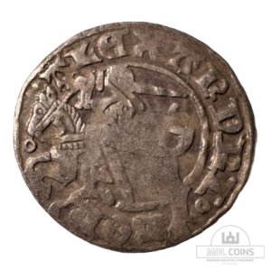 1501-1506 metų Aleksandro Jogailaičio 1/2 grašio - Gotika - Katalogo nr. H6 A
