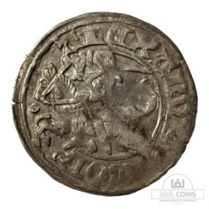 1501-1506 metų Aleksandro Jogailaičio 1/2 grašio - Gotika - Katalogo nr. H6 A