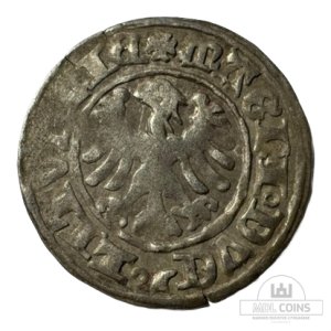 Alternative view of 1501-1506 metų Aleksandro Jogailaičio 1/2 grašio - Gotika - Katalogo nr. H6 A