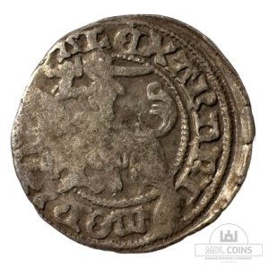 1501-1506 metų Aleksandro Jogailaičio 1/2 grašio - Gotika - Katalogo nr. H3 E