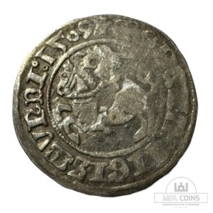 1509 metų Žygimanto Senojo 1/2 grašio - Katalogo nr. H33 J