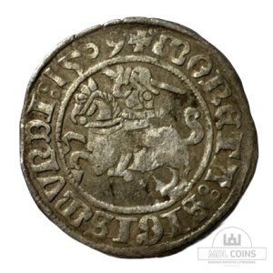 1509 metų Žygimanto Senojo 1/2 grašio - Katalogo nr. H33 G