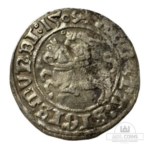1509 metų Žygimanto Senojo 1/2 grašio - Katalogo nr. H34 D