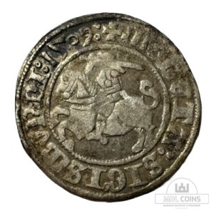 1509 metų Žygimanto Senojo 1/2 grašio - Katalogo nr. H33 T