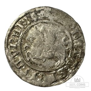 1509 metų Žygimanto Senojo 1/2 grašio - Katalogo nr. H34 A