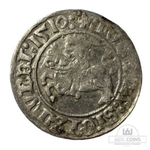1510 metų Žygimanto Senojo 1/2 grašio - Katalogo nr. H36 J