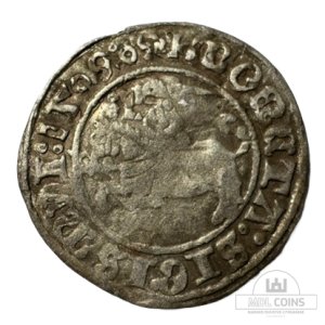 1509 metų Žygimanto Senojo 1/2 grašio - Dvigubas kalimas - Katalogo nr. H34 G4