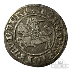 1510 metų Žygimanto Senojo 1/2 grašio - Katalogo nr. H36 A