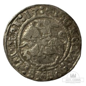 1513 metų Žygimanto Senojo 1/2 grašio - Dvigubas kalimas