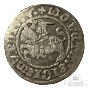 1513 metų Žygimanto Senojo 1/2 grašio - Katalogo nr. H41 W2