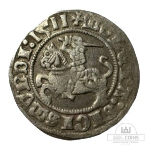 1511 metų Žygimanto Senojo 1/2 grašio - Katalogo nr. H39 A