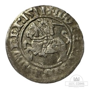 1511 metų Žygimanto Senojo 1/2 grašio - Katalogo nr. H39 C