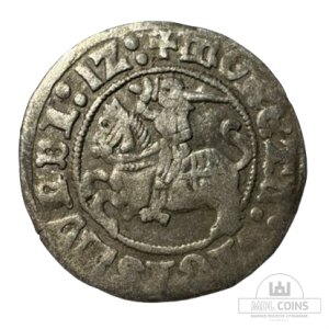 1512 metų Žygimanto Senojo 1/2 grašio - Katalogo nr. H40 AC