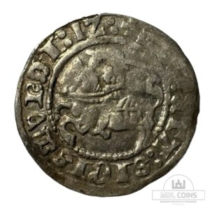 1512 metų Žygimanto Senojo 1/2 grašio - Katalogo nr. H40 AC