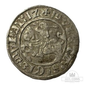 1512 metų Žygimanto Senojo 1/2 grašio - Katalogo nr. H40 D