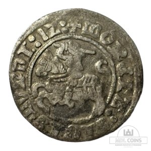 1512 metų Žygimanto Senojo 1/2 grašio - Katalogo nr. H40 AJ