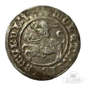 1512 metų Žygimanto Senojo 1/2 grašio - Katalogo nr. H40 AJ