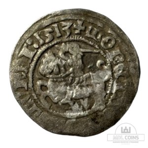 1513 metų Žygimanto Senojo 1/2 grašio - Katalogo nr. H41 BA