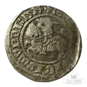 1514 metų Žygimanto Senojo 1/2 grašio - Katalogo nr. H43 A