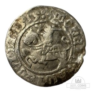 1515 metų Žygimanto Senojo 1/2 grašio - Katalogo nr. H44 L