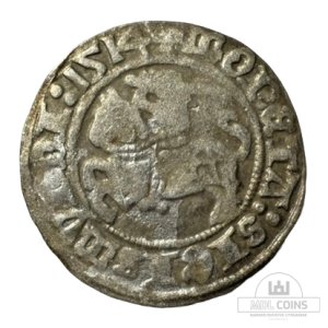 1514 metų Žygimanto Senojo 1/2 grašio - Katalogo nr. H43 E
