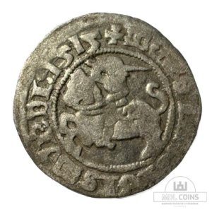 1515 metų Žygimanto Senojo 1/2 grašio - Katalogo nr. H44 B