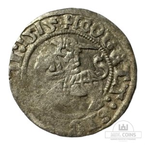 1515 metų Žygimanto Senojo 1/2 grašio - Katalogo nr. H44 B