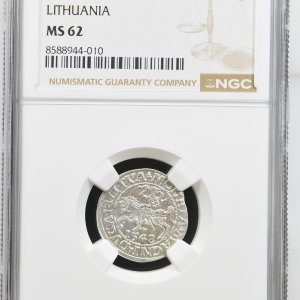 Alternative view of 1548 metų Žygimanto Augusto 1/2 grašio - NGC MS62
