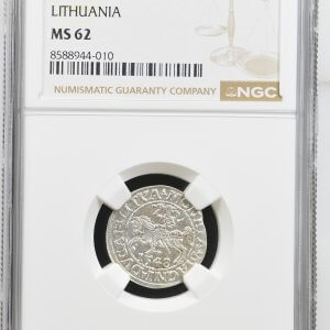 Alternative view of 1548 metų Žygimanto Augusto 1/2 grašio - NGC MS62