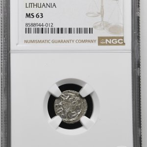 Alternative view of 1621 metų Žygimanto Vazos 2 denarai - NGC MS63