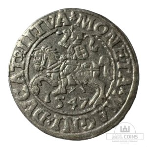 1547 metų Žygimanto Augusto 1/2 grašio