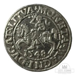 1548 metų Žygimanto Augusto 1/2 grašio