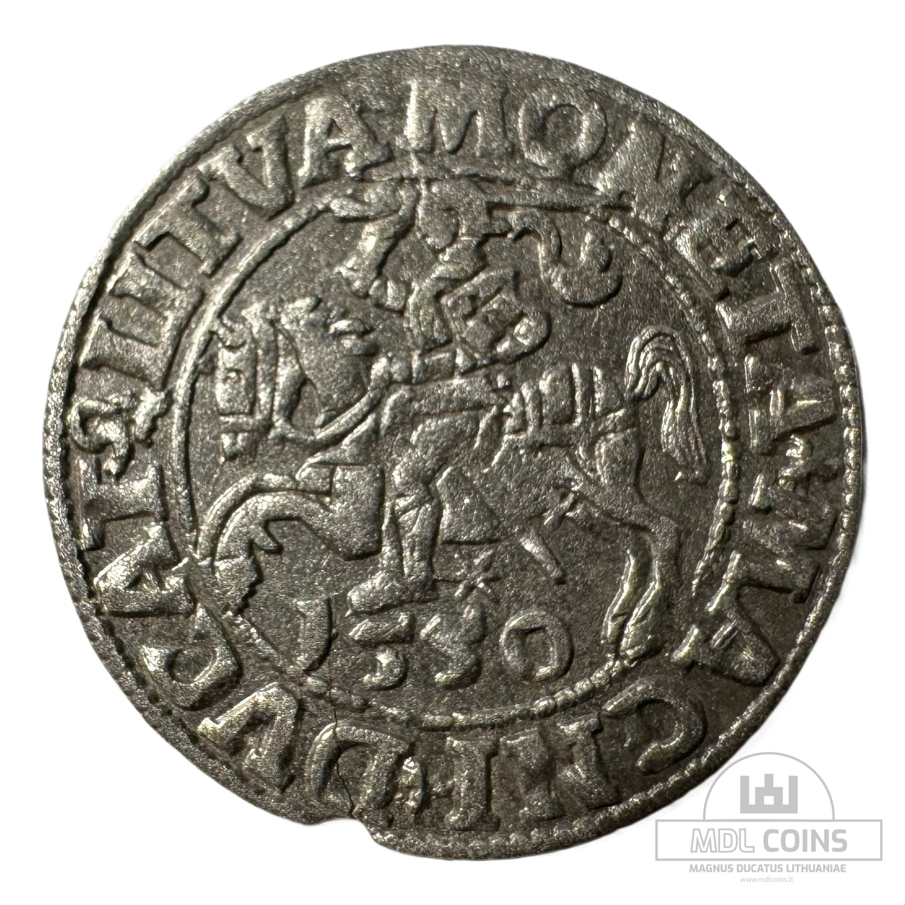 1550 metų Žygimanto Augusto 1/2 grašio